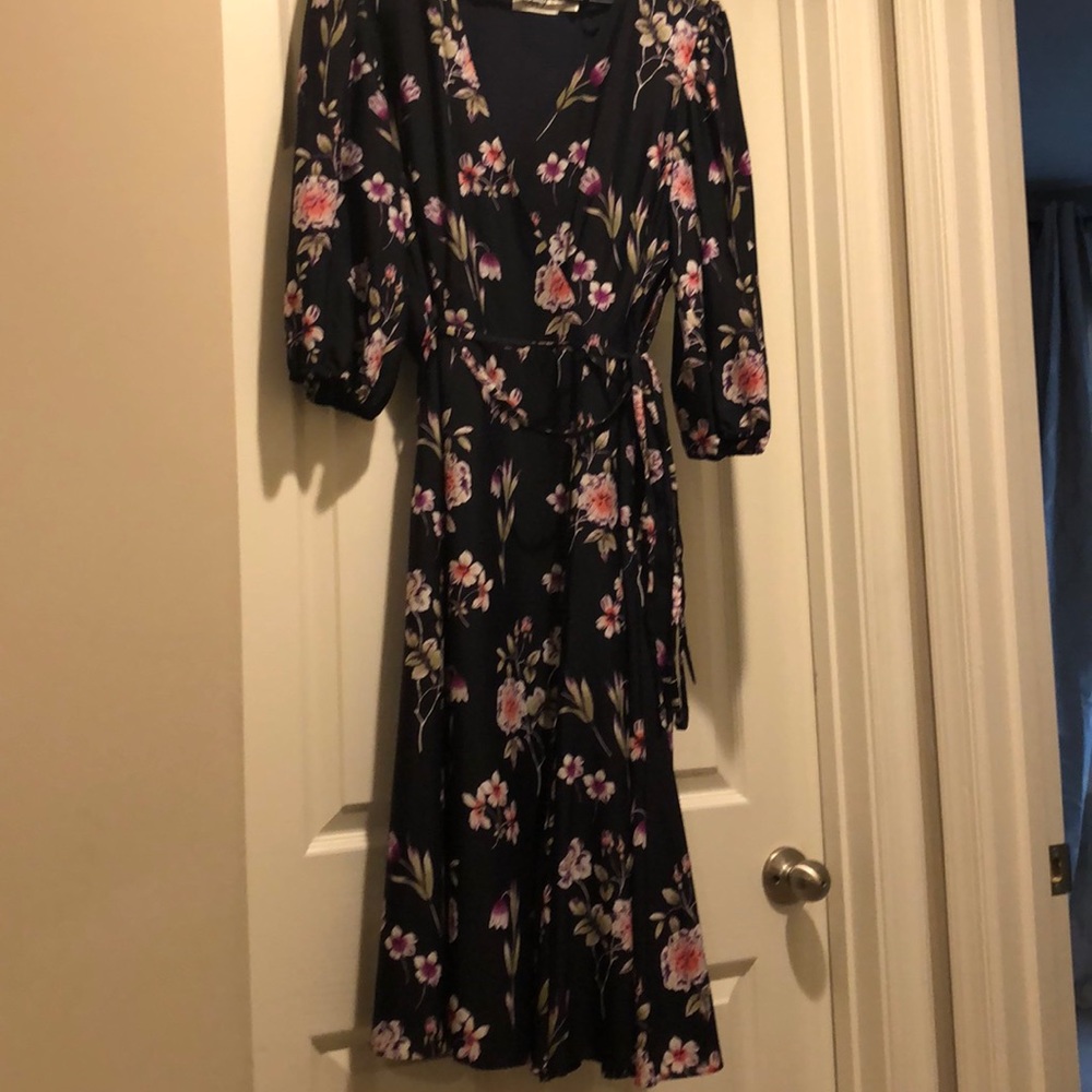 Floral wrap dress